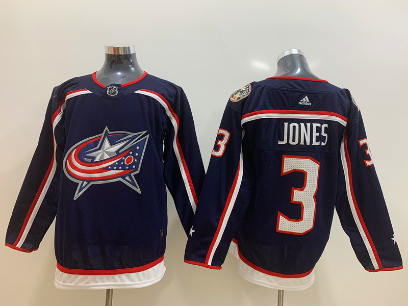 Men's Columbus Blue Jackets Seth Jones #3 Navy Home Breakaway Jersey
